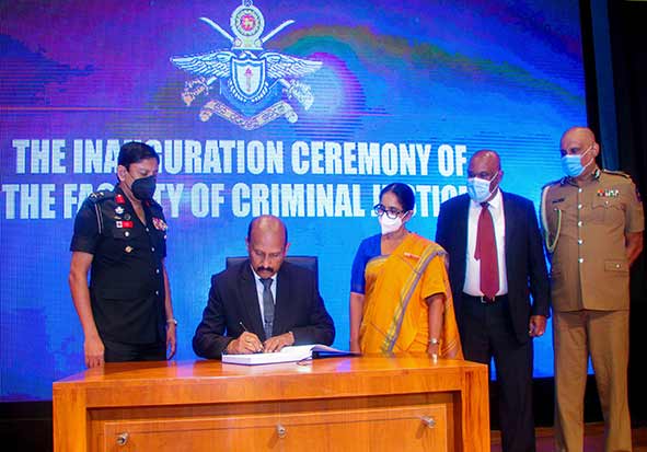 Ceremonial Inauguration of the Faculty of Criminal Justice General Sir John Kotelawala Defence University (KDU) 13